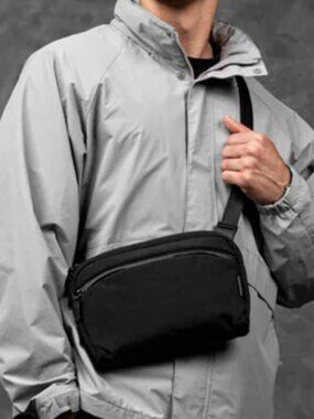 NWT ALPAKA Flight Sling 2L Black Gray EDC Crossbody Bag #5